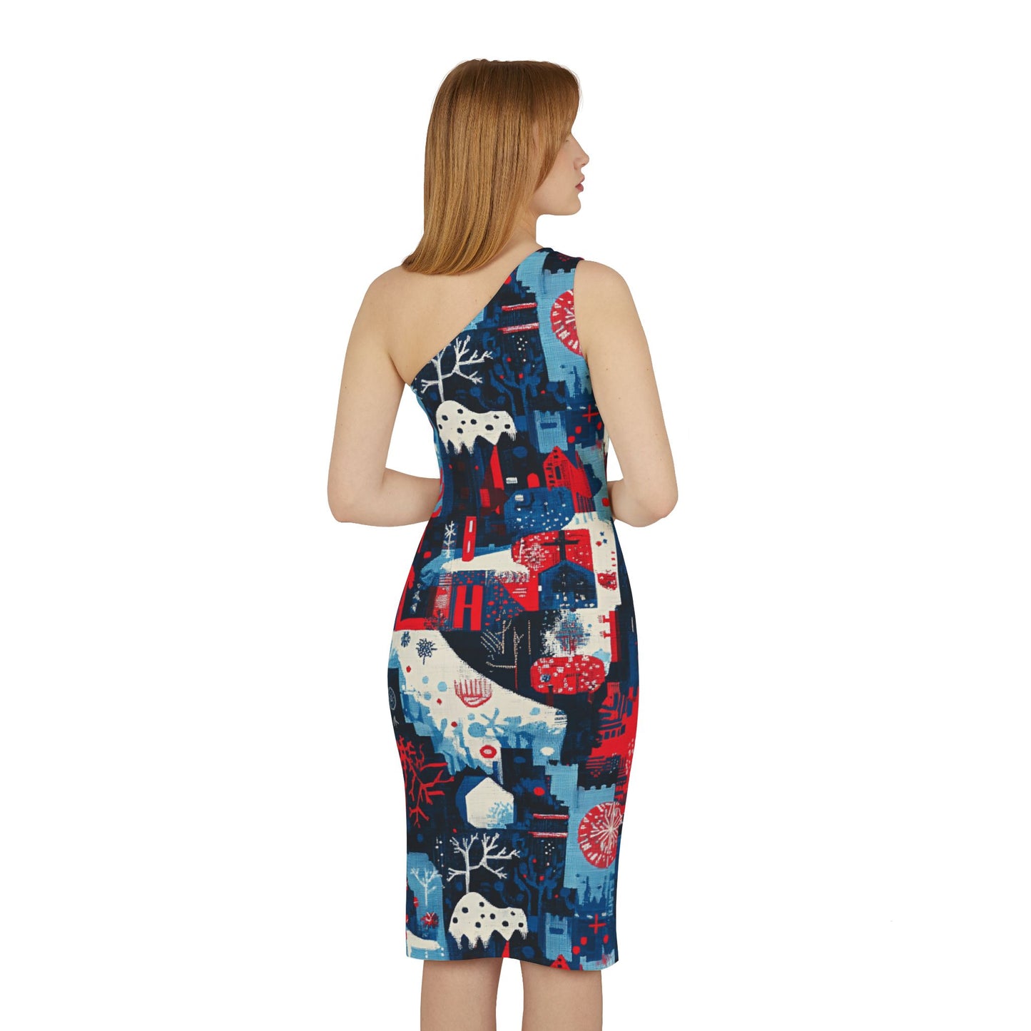 Women Christmas Shoulder Dress - Blojtarta™ Design