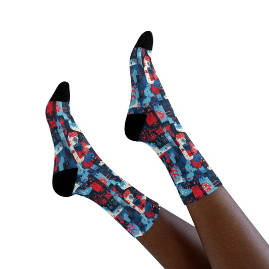 Christmas Crew Socks Unisex - Blojtarta™ Design