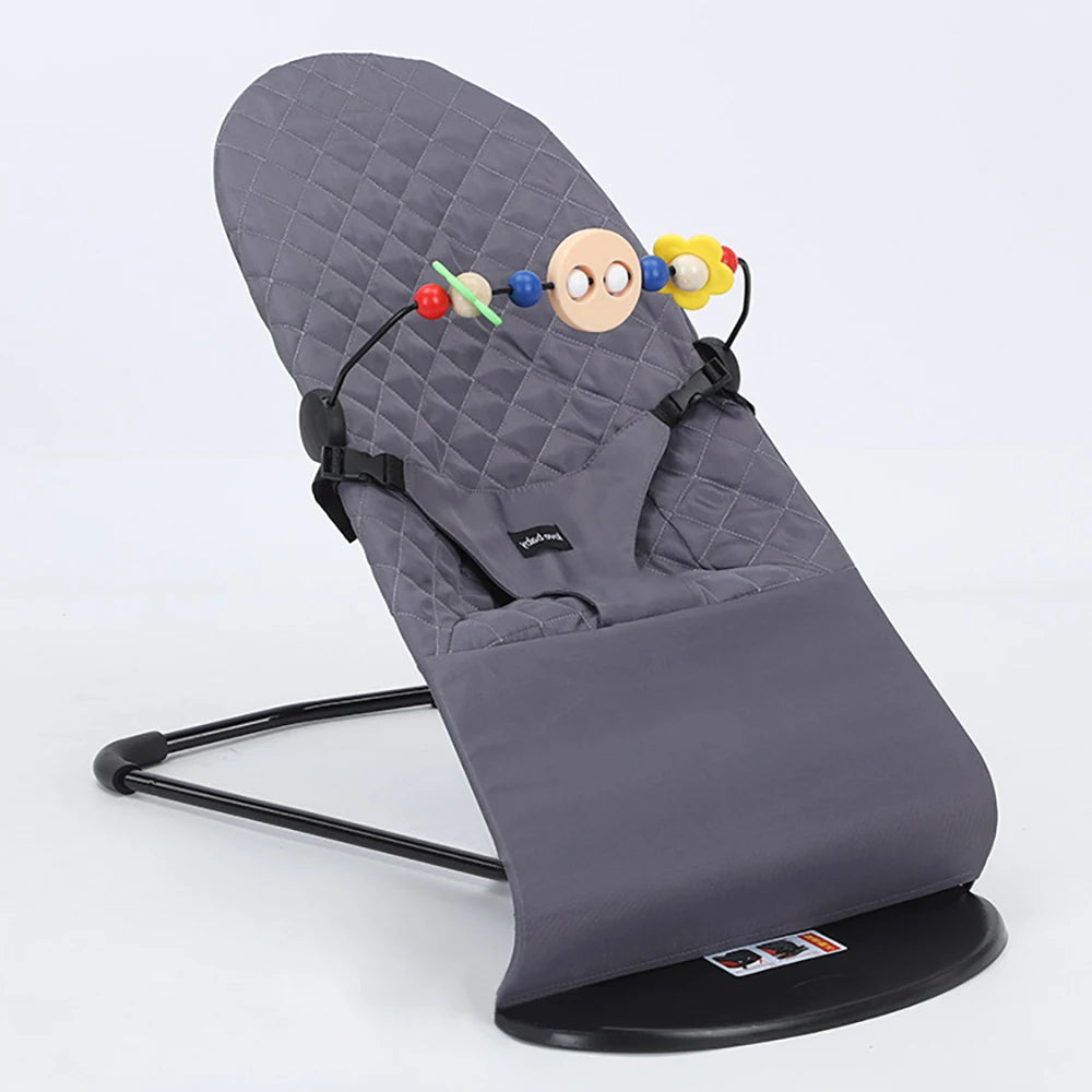 Modern Dark Gray babysitter with comfortable seating for babies.