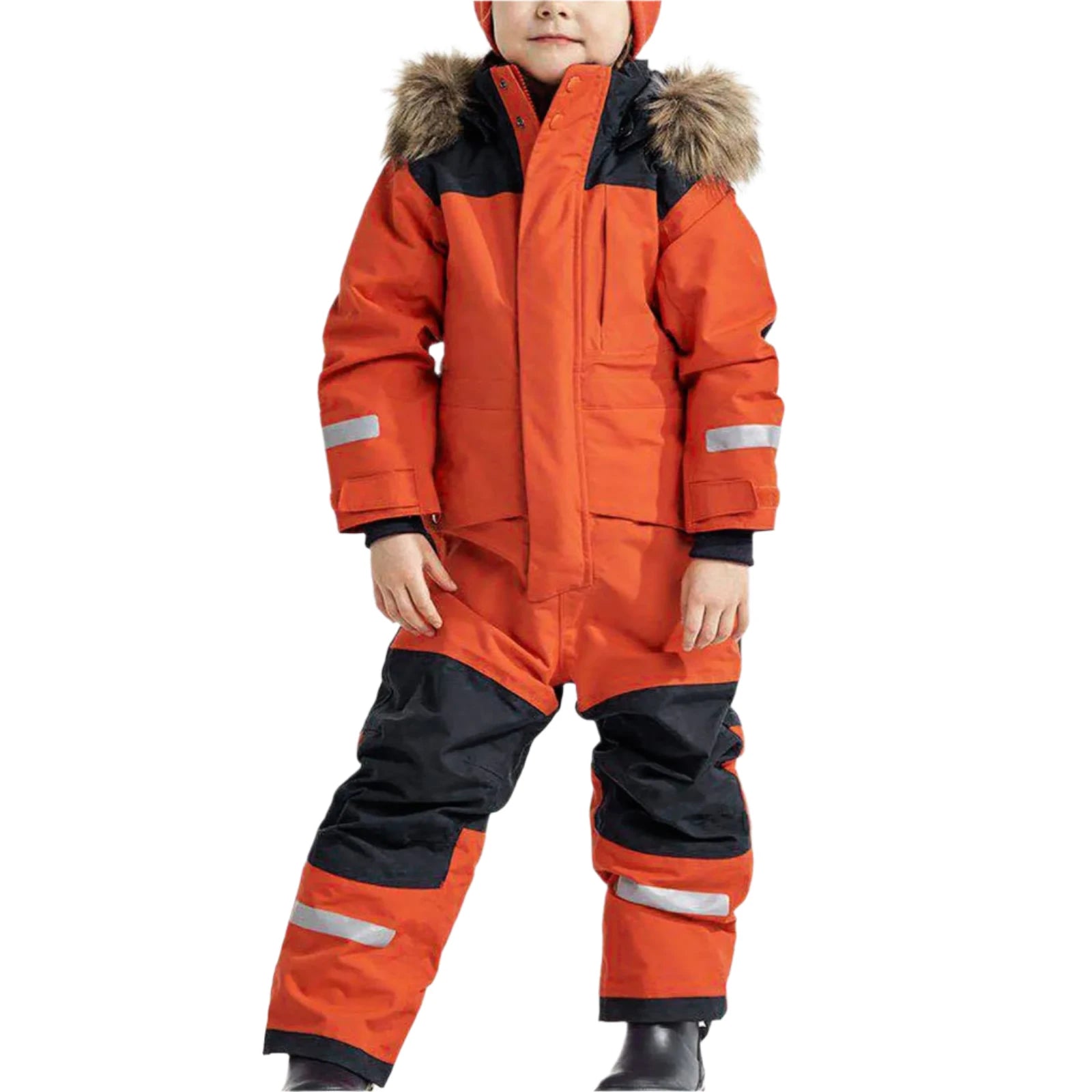 Orange Barn Snowsuit med Fleecefoder och Reflexdetaljer