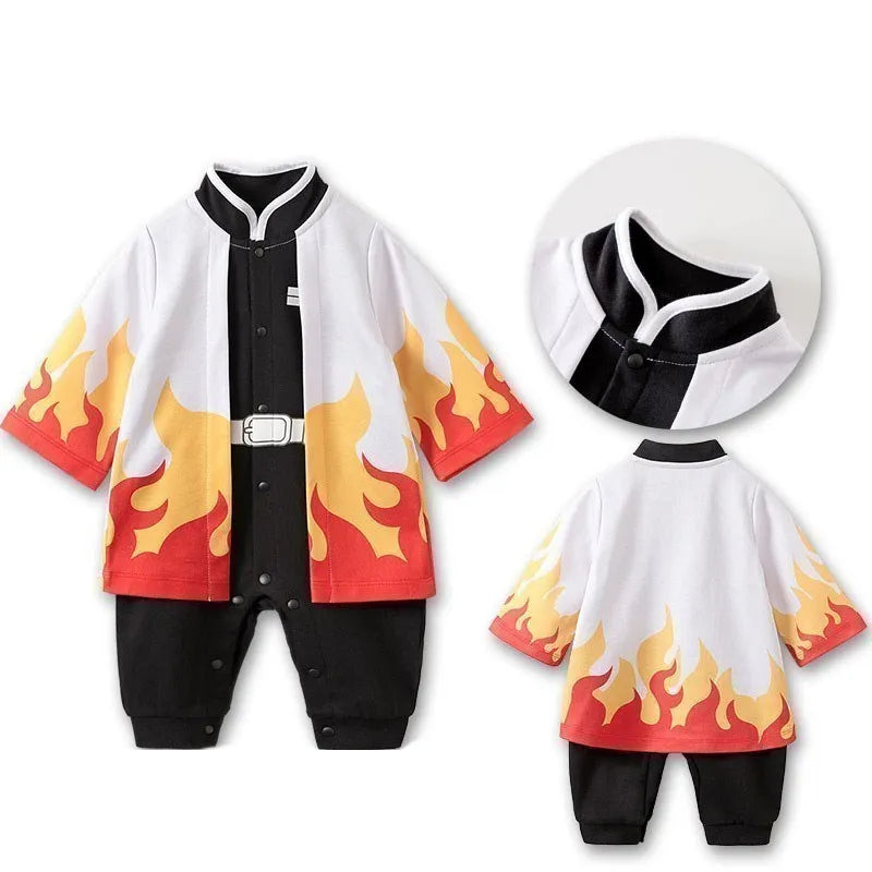 Kyojuro Rengoku Demon Slayer Cosplay Baby Costume